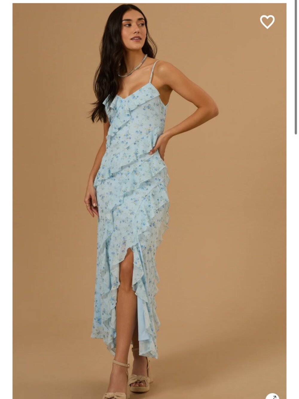 Blue Floral Maxi Dress Altar'd State NWT